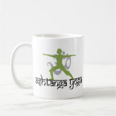 Krieger-Pose Ashtanga Yoga-Geschenk Kaffeetasse (Links)