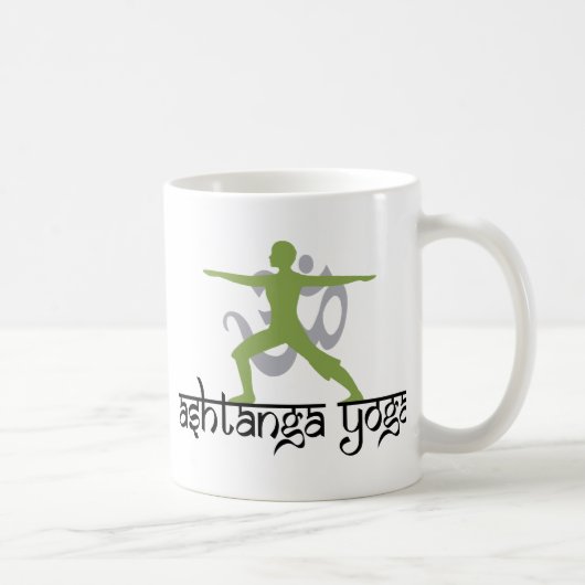 Krieger-Pose Ashtanga Yoga-Geschenk Kaffeetasse (Rechts)