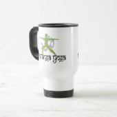 Krieger-Pose Ashtanga Yoga-Geschenk Reisebecher (Vorderseite Links)