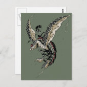 Krieger Postkarte (Vorne/Hinten)