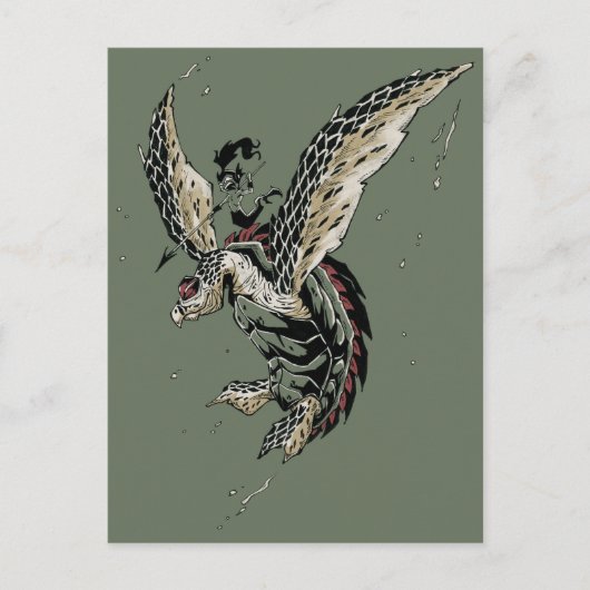 Krieger Postkarte (Vorderseite)