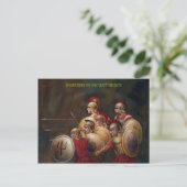 Krieger Postkarte (Stehend Vorderseite)