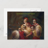 Krieger Postkarte (Vorne/Hinten)