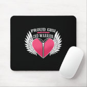Krieger Proud Gigi Zipper Herz mit Engel Flügel Mousepad (Mit Mouse)