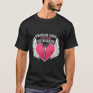 Krieger Proud Gigi Zipper Herz mit Engel Flügel T-Shirt