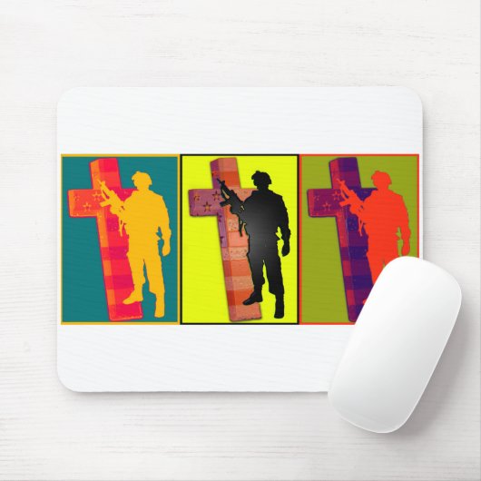 Krieger Quer#2 Mousepad (Mit Mouse)