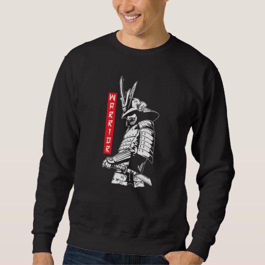Krieger Samurai Japanischer Ninja Blutfleck Katana Sweatshirt (Vorderseite)