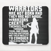 Krieger sind nicht geboren und sie werden nicht ge mousepad (Vorne)