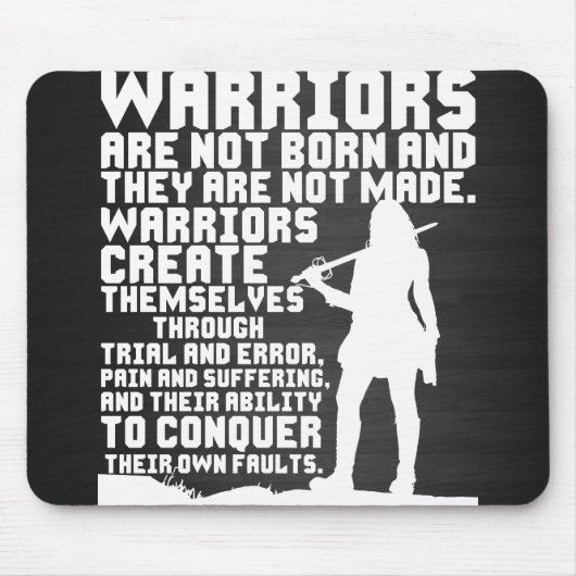 Krieger sind nicht geboren und sie werden nicht ge mousepad (Vorne)