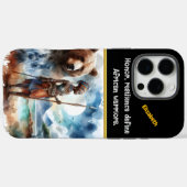 Krieger steht stark gegen die Natur Case-Mate iPhone Hülle (Rückseite (Horizontal))