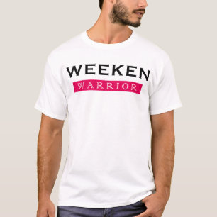 Krieger Text Grafikdesign mit Fuchsia T-Shirt