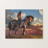 Krieger und Schlachtross Puzzle (Horizontal)