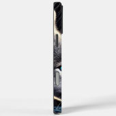 Krieger und Wolf unter Mondlicht Case-Mate iPhone Hülle (Rückseite / Rechts)