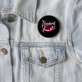Krieger unterstützen Brustkrebs-Squad-Butterfly Button (Beispiel)