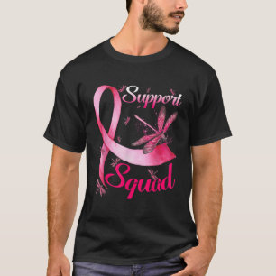 Krieger unterstützen Klatsche-Dragonfly-Brustkrebs T-Shirt
