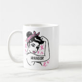 Krieger: Unzerbrechlicher rosa Ribbon-Brustkrebs i Kaffeetasse (Links)