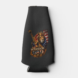 Krieger-Vater-Löwe-Amerikanische-Flagge-Gitarre Flaschenkühler