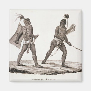 Krieger von der Insel von Ombai, 'vom Reise-Au Magnet