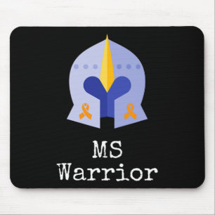 Krieger-W-Ritter und Orange-Ribbons für Frau Aware Mousepad