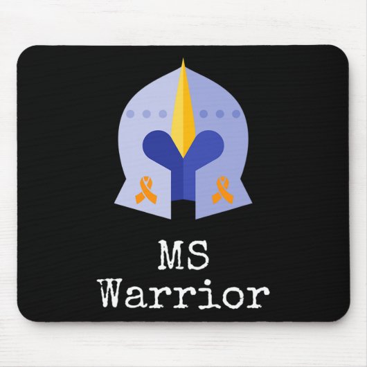 Krieger-W-Ritter und Orange-Ribbons für Frau Aware Mousepad (Vorne)
