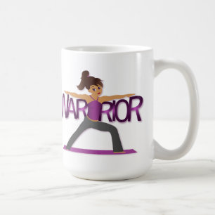 Krieger Yoga Mädchen Tasse