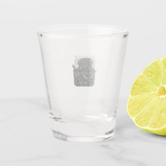 Kriegerapache Schnapsglas (Rückseite)