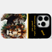 Kriegerbanden mit Löwengeist Case-Mate iPhone Hülle (Rückseite (Horizontal))