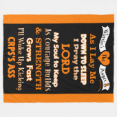 Kriegergebet... CRPS Fleecedecke (Vorderseite (Horizontal))