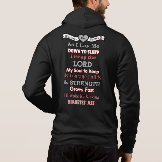 Kriegergebet...Diabetes Hoodie (Rückseite)