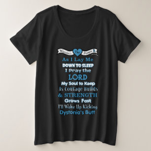Kriegergebet...Dystonie Große Größe T-Shirt