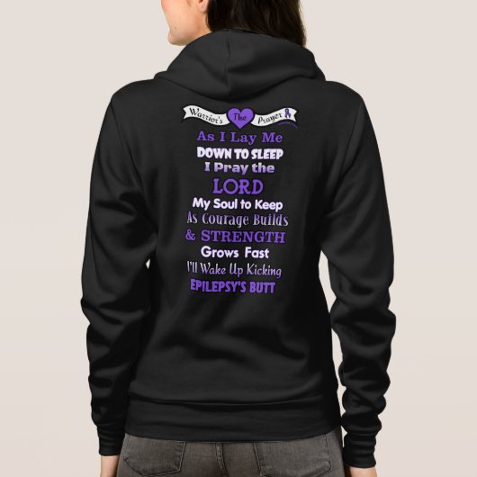 Kriegergebet... Epilepsie Hoodie (Rückseite)