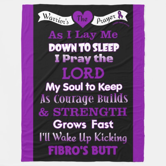 Kriegergebet...Fibro Fleecedecke (Vorderseite)