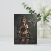 Kriegergeist der Wikingerfrau, der kanalisiert wir Postkarte (Stehend Vorderseite)