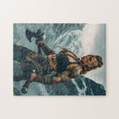 Kriegergeist der Wikingerfrau Kanalisierung Puzzle (Horizontal)