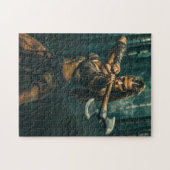 Kriegergeist eines Wikingerkriegerin-Kanals Puzzle (Horizontal)