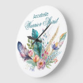 Kriegergeist-Feather-Uhr Große Wanduhr (Winkel)