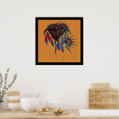 Kriegergeist Poster (Küche)