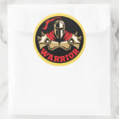 Kriegergeist Runder Aufkleber (Tasche)