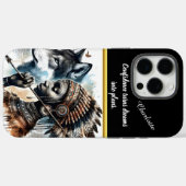 Kriegergeist vereint Wolf und indigene Frauen Case-Mate iPhone Hülle (Rückseite (Horizontal))