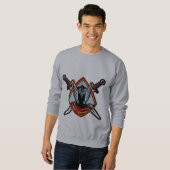 Kriegerhelm Sweatshirt (Vorne ganz)