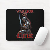 Kriegerin Christi 2 Timothy 2:3 Christlich Mousepad (Mit Mouse)