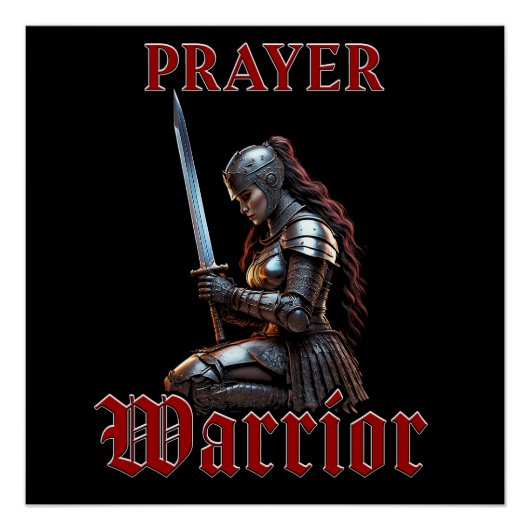 Kriegerin Christi 2 Timothy 2:3 Christlich Poster (Vorderseite)