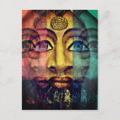 Kriegerin der ägyptischen Göttin Postkarte (Vorderseite)