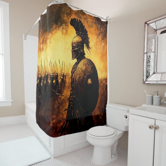 Kriegerin Duschvorhang (Beispiel)