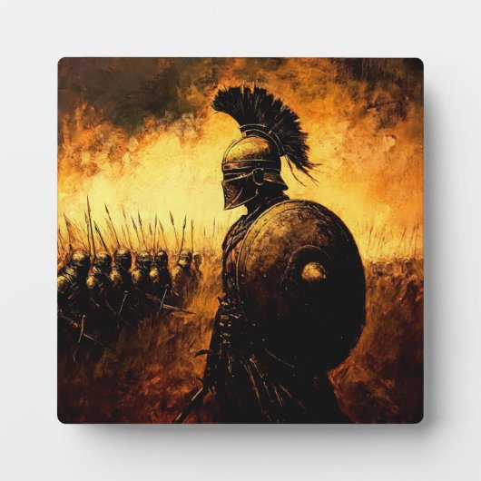 Kriegerin Fotoplatte (Vorderseite)