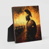 Kriegerin Fotoplatte (Vorderseite)