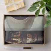 Kriegerin in Black Sci Fi Decoupage gekleidet Seidenpapier (Geschenk)