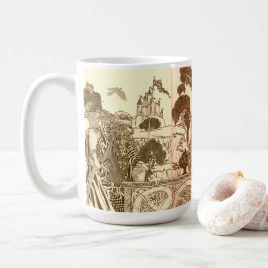 Kriegerin Kaffeetasse (Mit Donut)