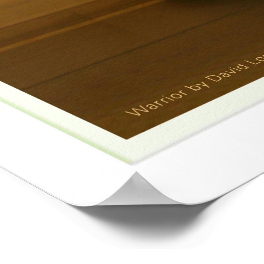 Kriegerin Poster (Ecke)