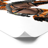 Kriegerin Poster (Ecke)